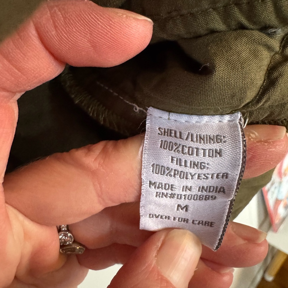 Olive Quilted Jacket - Picture 6 of 10